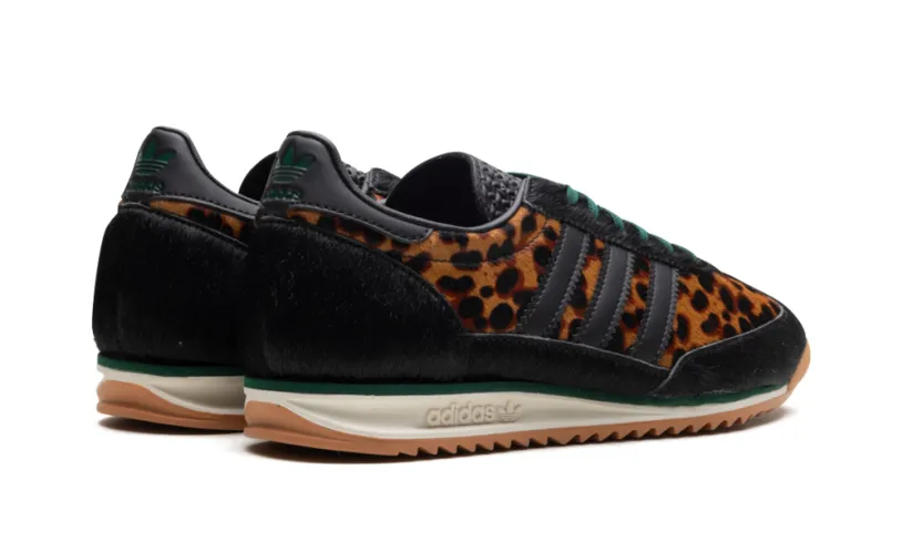 More Adidas Shoes SL 72 OG WMNS 'Leopard Print Collegiate Green'